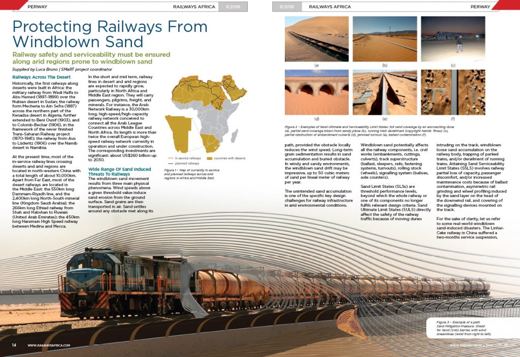 Article on SMaRT project has been published in <b>Railways Africa</b>